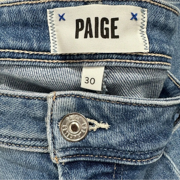 Paige Claudine high waist ankle flare jeans, size 30, distressed. spring, casual - Picture 3 of 13